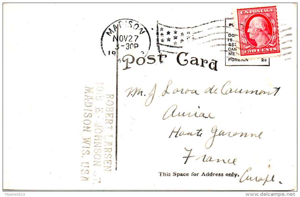 USA. Carte Postale Ayant Circulé. Madison/The Locks, Tenney Park. - Madison