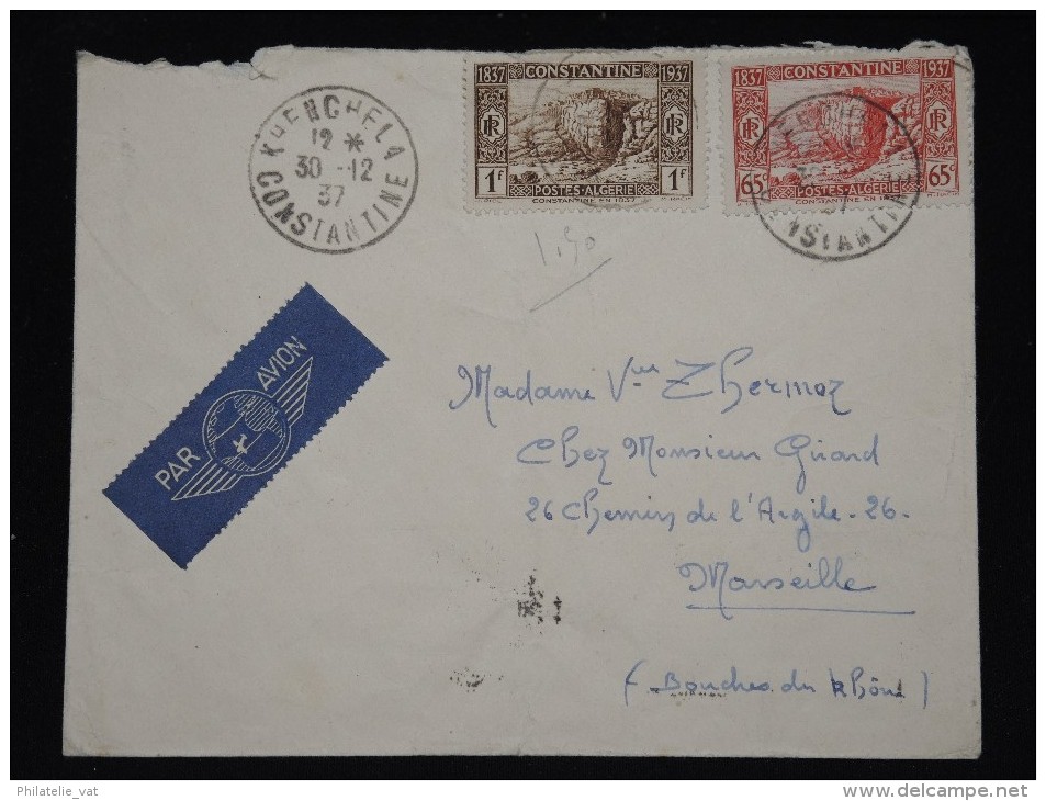 FRANCE - ALGERIE - Enveloppe De Constantine Pour Marseille En 1937 - A Voir - Lot P11763 - Lettres & Documents