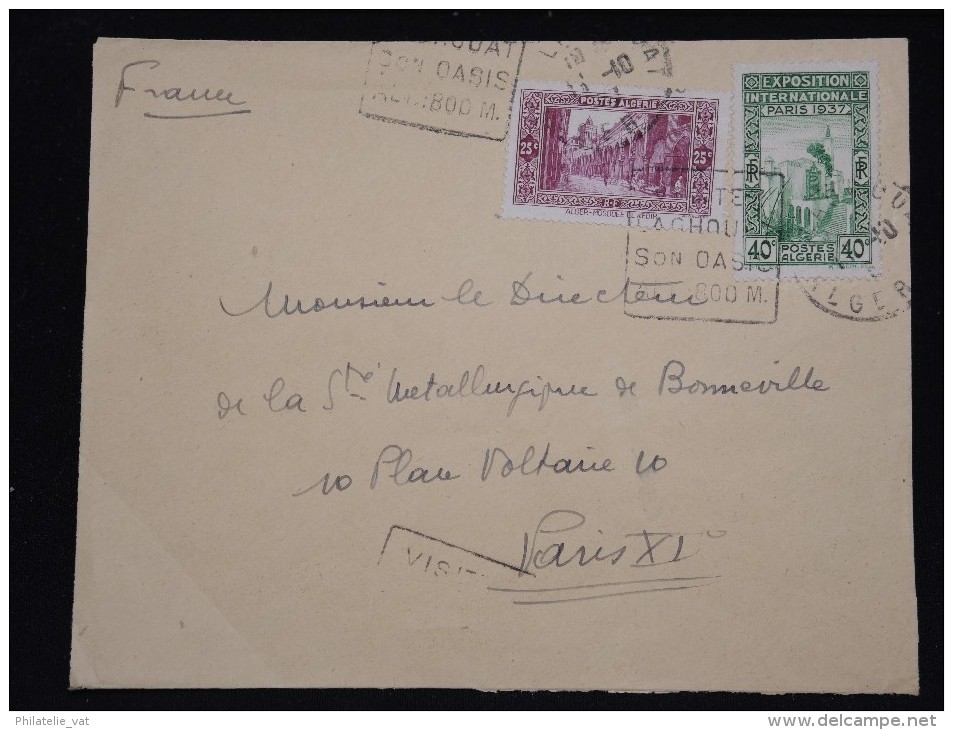 FRANCE - ALGERIE - Enveloppe  Pour Paris En 1937 - A Voir - Lot P11764 - Lettres & Documents