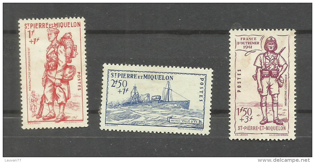 St.Pierre Et Miquelon N°207 à 209 Cote 15 Euros - Oblitérés