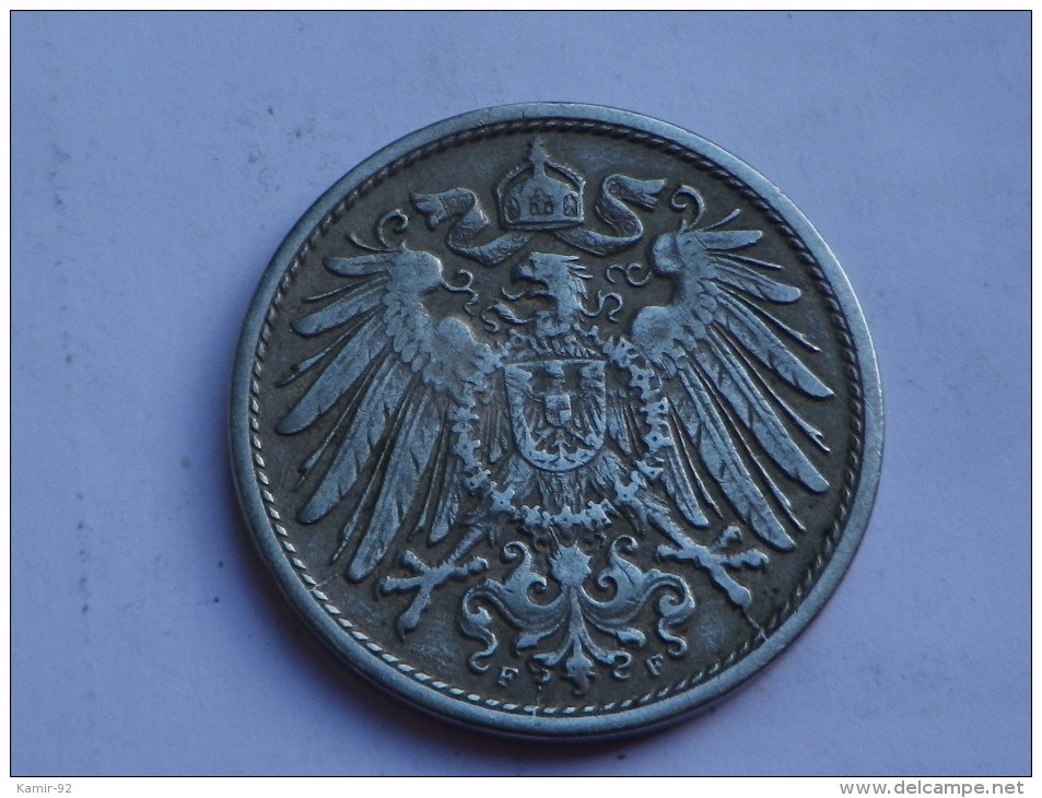 Allemagne Empire 10  Pfennig   1905 F STUTTGART       TTB - 10 Pfennig