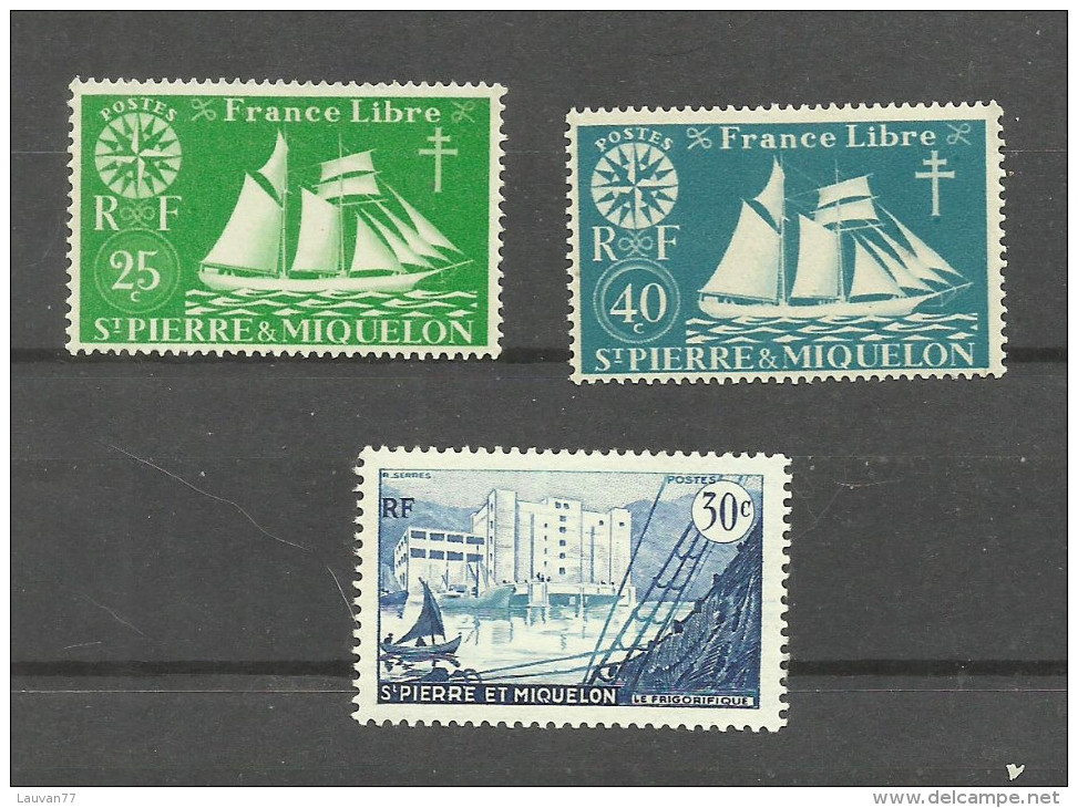 St.Pierre Et Miquelon N°298, 300, 348 Neufs** Cote 1.40 Euros - Unused Stamps
