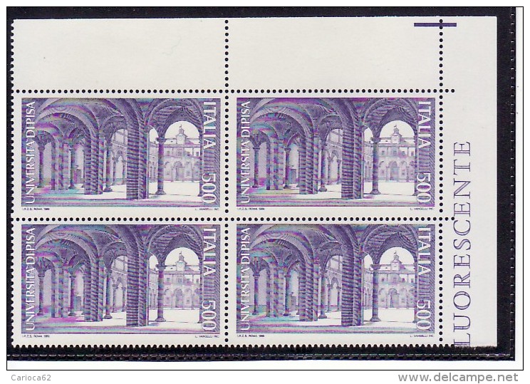 1989 - SCUOLE D' ITALIA QUARTINA NUOVA MNH** VEDI++++ - 1981-90:  Nuovi