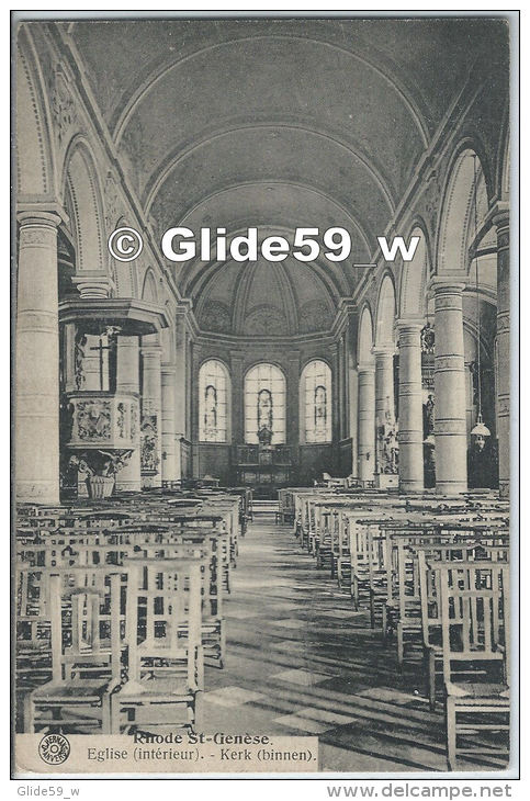 RHODE St-GENESE - Eglise (intérieur) - Kirk (binnen) - Rhode-St-Genèse - St-Genesius-Rode