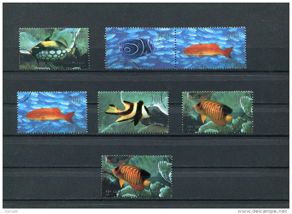 CHINA 1998 FISHES USED/CTO - Vissen