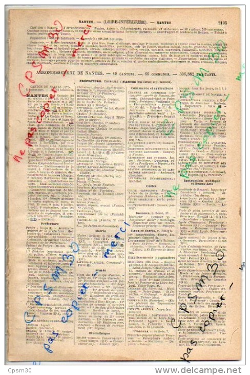 ANNUAIRE - 44 - Département Loire-Inf - Année 1922 + 1929 +1933 +1951 - édition Didot-Bottin - Quatre Années (8.25x4=33) - Annuaires Téléphoniques