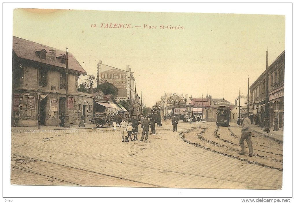 12. TALENCE.-- Place St- Genès - TRAMWAY - TRAIN - Otros & Sin Clasificación