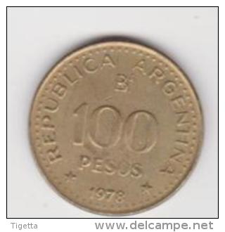 ARGENTINA   100 PESOS   ANNO 1978 - Argentina