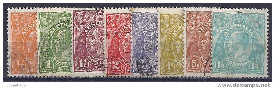 AUSTRALIA 1931-36 - Yvert #77/83 - Usado - Usados