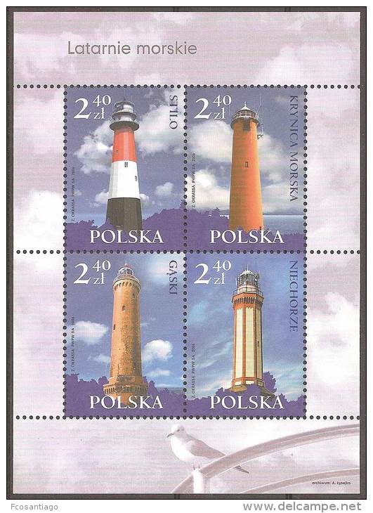 POLONIA 2004 Yvert # 3984/87** Precio Cat. &euro;8.00 - Blocs & Hojas