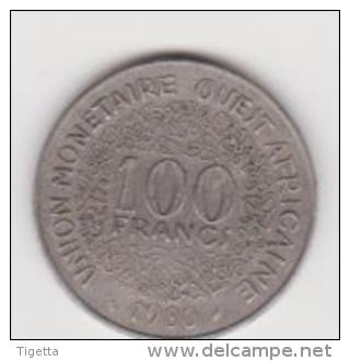 AFRICA OVEST   100 FRANCHI  ANNO 1980 - Altri – Africa