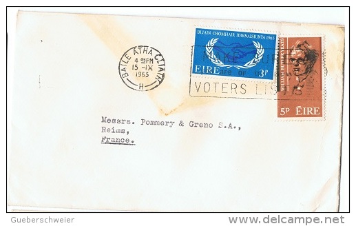 L-IJ40 - IRLANDE Lot De 6 Lettres Pour Les Champagnes Pommery à Reims - Storia Postale