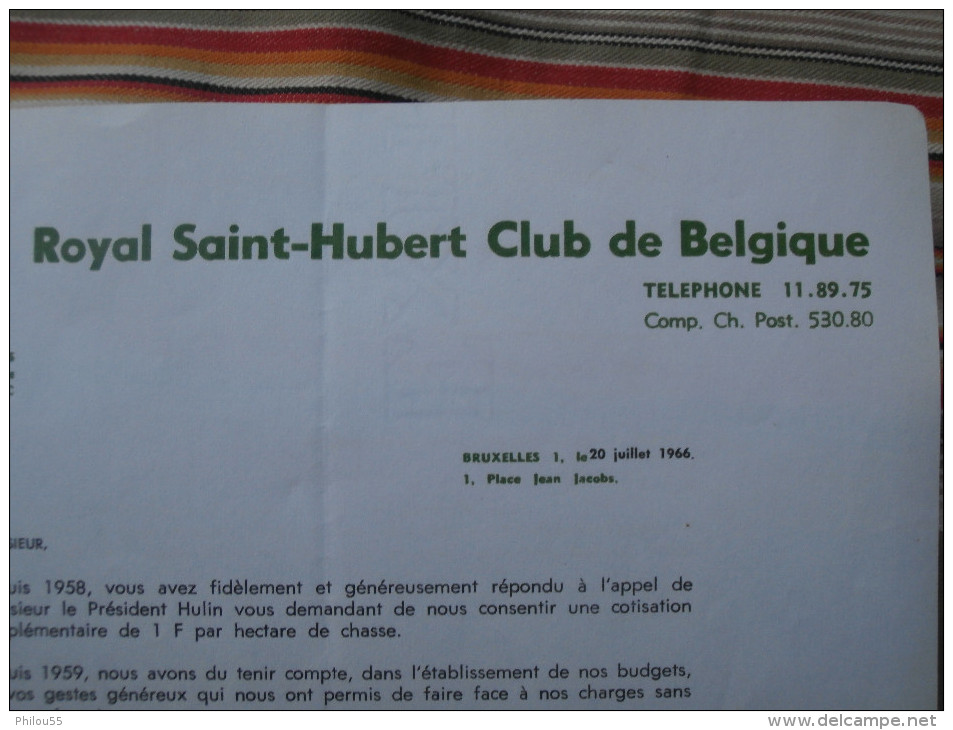 BRUXELLES   ROYAL SAINT HUBERT CLUB - 1950 - ...