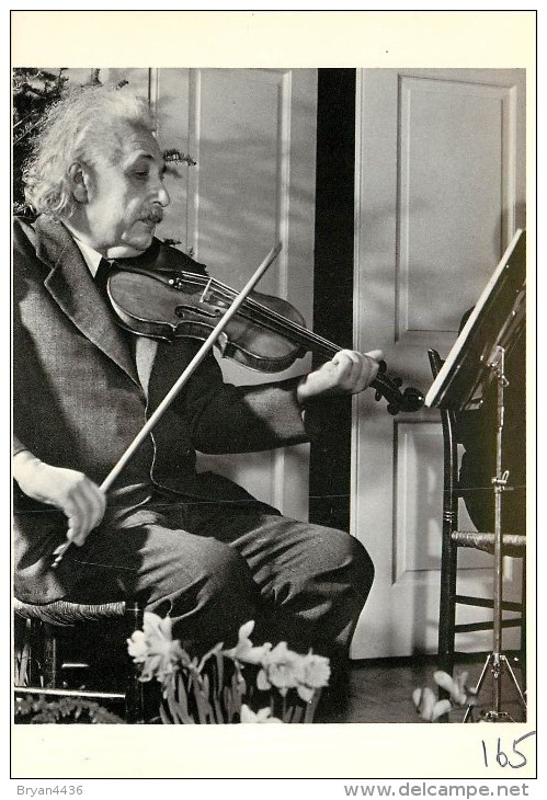 ALBERT EINSTEIN "PLAYING THE VIOLON" - PHOTOGRAPHIE - "HANSEL MIETH  - 1941 - RARE EDIT. FOTOFOLIO - 1980 - Tb - Prix Nobel
