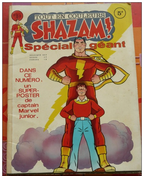 N°42 - LOT DE 2 SHAZAM SPECIAL GEANT - FORMAT XXL OU A3 - Autres & Non Classés