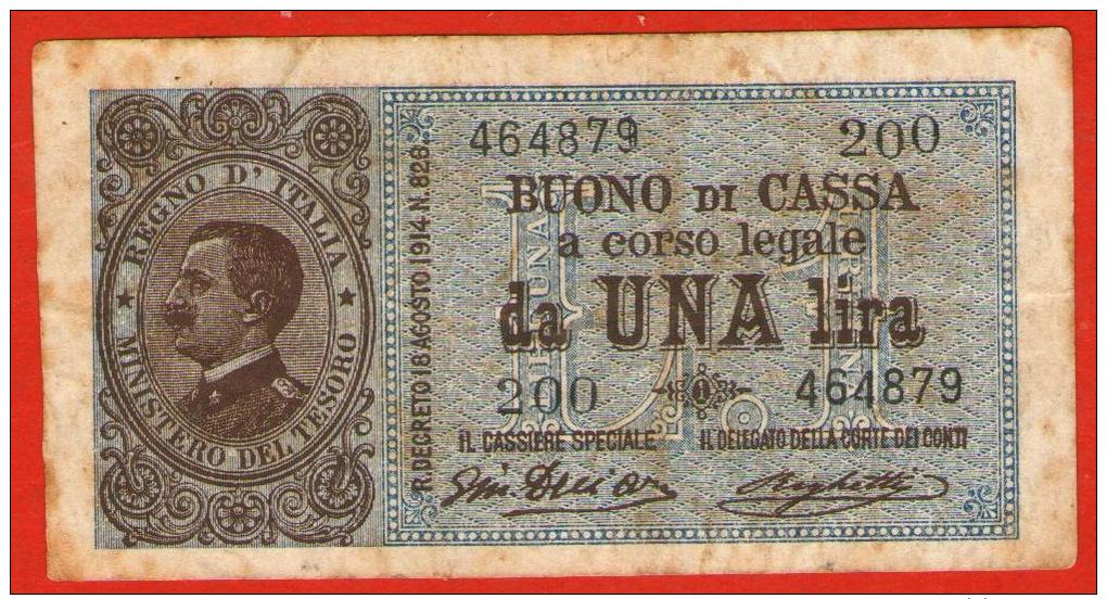 Italia Regno 1917 - 1 LIRA Lotto 200 Del 28-12-1917 Quella FDC Euro 130,00 - Italia – 1 Lira