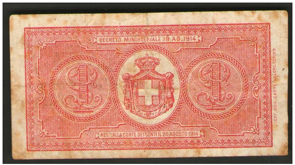 Italia Regno 1917 - 1 LIRA Lotto 200 Del 28-12-1917 Quella FDC Euro 130,00 - Italia – 1 Lira
