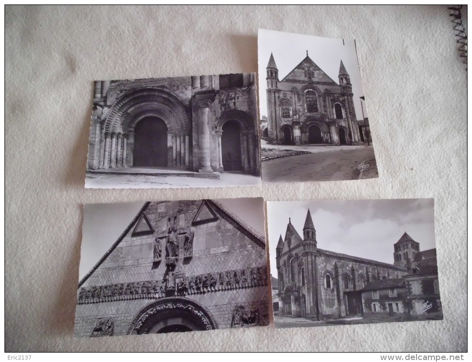 LOT DE 4 CARTES...L'EGLISE... - Saint Jouin De Marnes