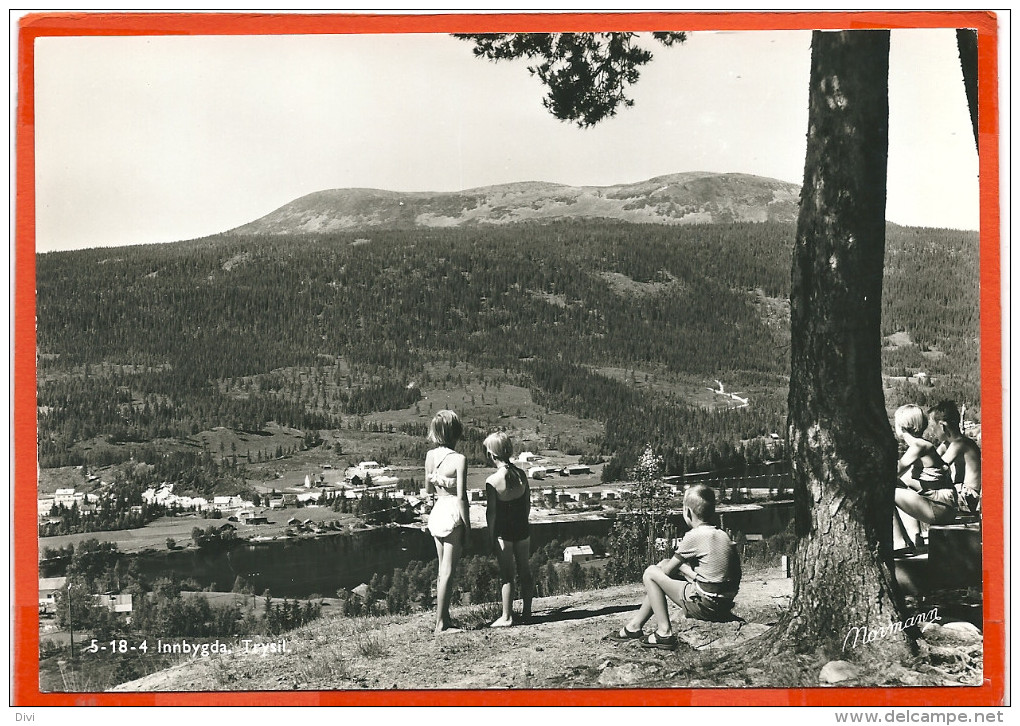 NORGE 023, * INNBYGDA TRYSIL *  VIEW Over VILLAGE * SENT To  DK 1961 - Norvège