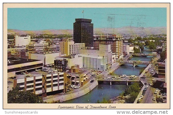 Pnoramic View Of Downtown Reno Nevada - Reno