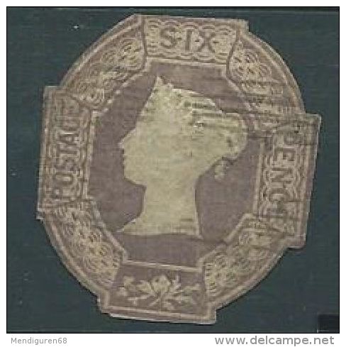 GROSSBRITANNIEN GRANDE BRETAGNE GB 1847-55 QUEEN VICTORIA EMBOSSED USED 6 PENCE MAUVE SG 58 MI 5A YT 5 SN 7 - Usados