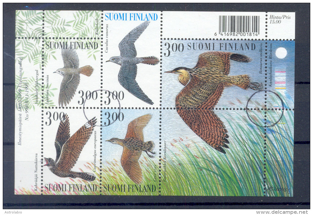 Finlande 1999 " Oiseaux " Specimen, Muster, Muestra. Yvert Bloc 22 - Essais & Réimpressions