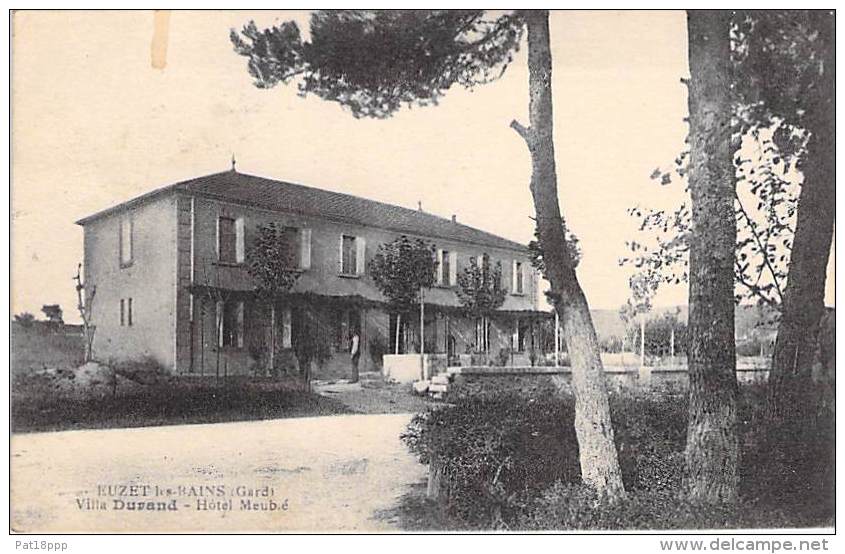 EUZET LES BAINS 30 - Villa DURAND - Hotel Meublé - CPA - Gard - Other & Unclassified