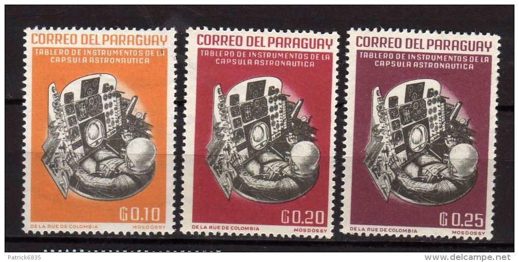 Paraguay **- 1963 - Fusées Et Satellites.  Yvert. 714-15-16 . MNH. NEUF.    Vedi Descrizione - Paraguay