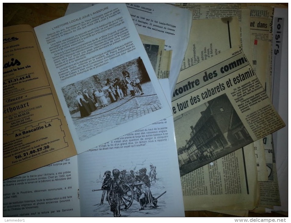 Lot De Documents Sur Boulogne Sur Mer, Des Années 70-80 - Documents Historiques