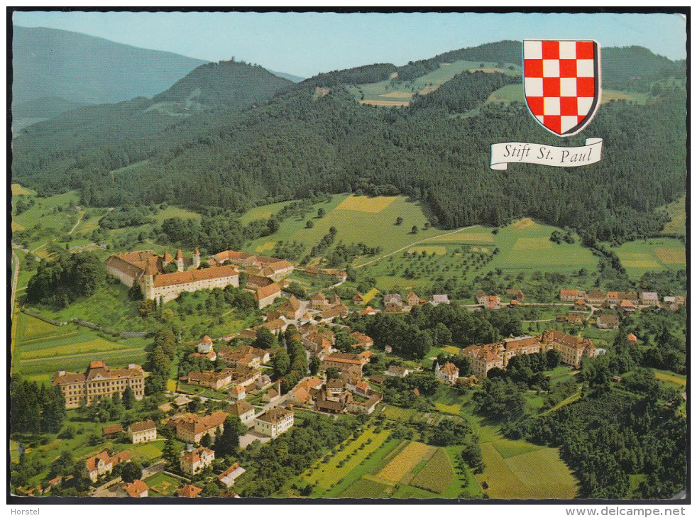 Austria - 9470 Stift - St. Paul Im Lavanttal - Wappen - Luftbild - Aerial View - Völkermarkt