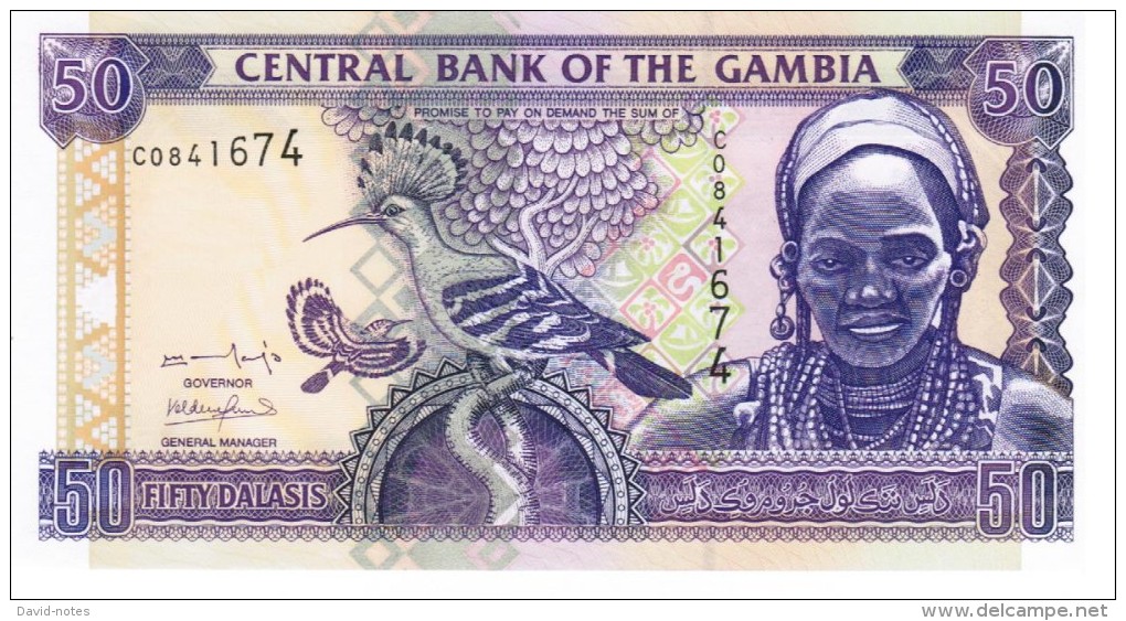 Gambia - Pick 23a - 50 Dalasis 2001 - Unc - Gambie