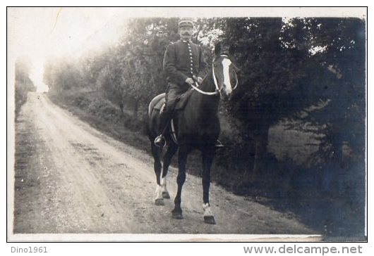 CPA 1647 - MILITARIA - Carte Photo Militaire - Gendarme à Cheval - Characters