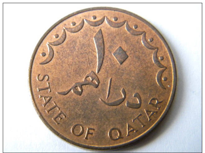 QATAR - 10 DIRHAMS 1973. - Qatar