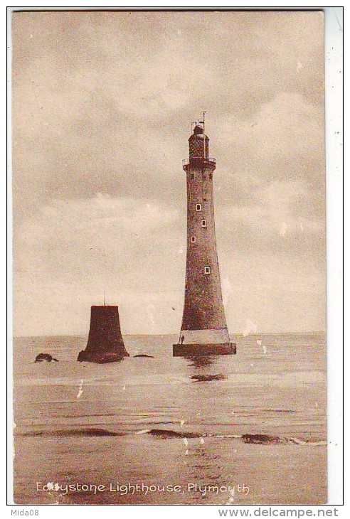 EDDYSTONE LIGHTHOUSE PLYMOUTH . PHARE . - Plymouth