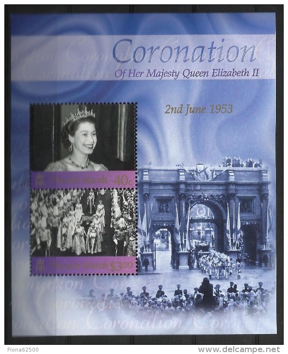 CORONATION . ANNIVERSAIRE DU COURONNEMENT DE LA REINE ELIZABETH II . BLOC NEUF ** - Blocks & Sheetlets