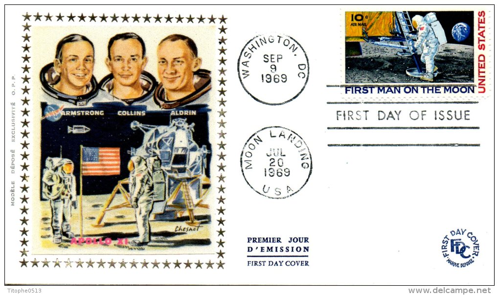 USA. PA 73 De 1969 Sur Enveloppe 1er Jour. Neil Armstrong..... - North  America