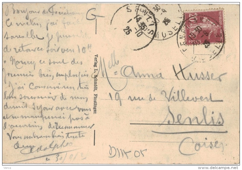 Carte Postale Ancienne De FENETRANGE-partie An Der Saar - Fénétrange