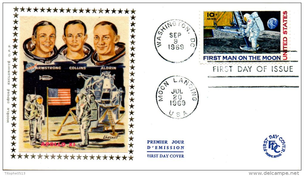 USA. PA 73 De 1969 Sur Enveloppe 1er Jour. Neil Armstrong..... - América Del Norte