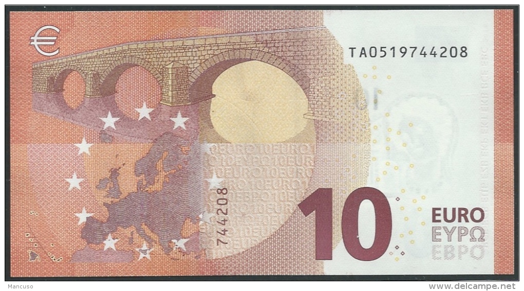 10  EURO DRAGHI  IRELAND  TA T001 C6   UNC - 10 Euro