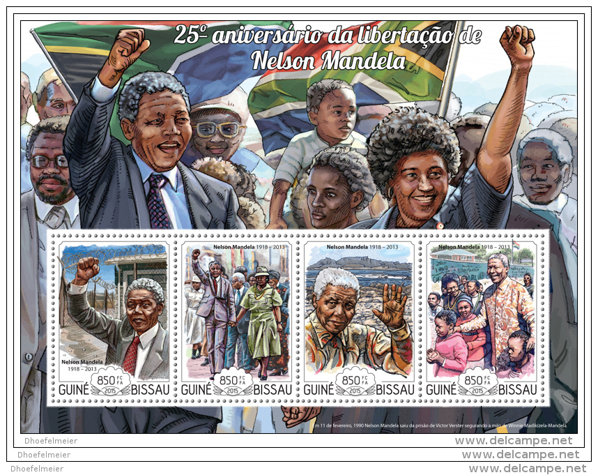 GUINEA BISSAU 2015 ** M/S Nelson Mandela - Liberation Befreiung Libération  A1508 - Other & Unclassified