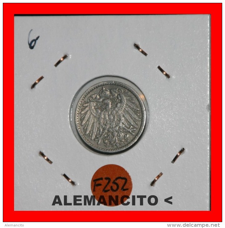 ALEMANIA - IMPERIO 5-Pfn. DEUTSCHES REICH AÑO 1905 - 5 Pfennig