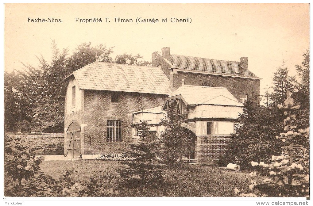 JUPRELLE - FEXHE - SLINS (4458) : Propriété T. TILMAN (Garage Et Chenil). CPA. - Juprelle