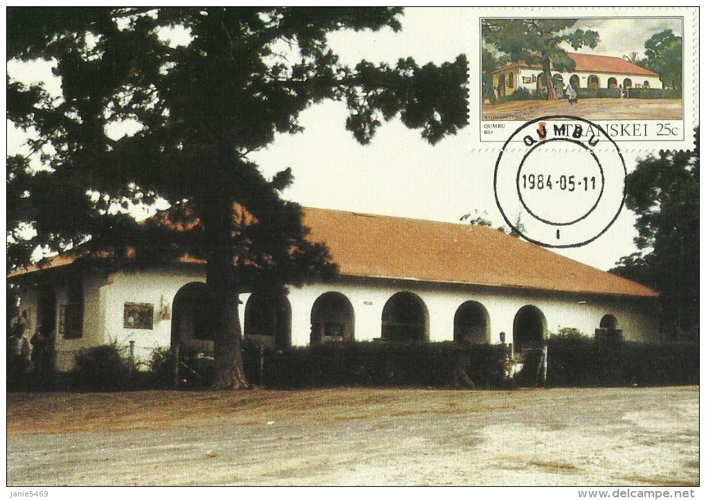 South Africa-Transkei 1984 Post Offices, Qumbu, Maximum Card - Transkei