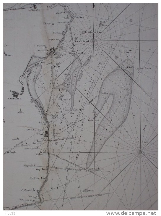 - CARTE MARINE DE LA BAIE DES DUNES . AN XII . - Cartes Marines