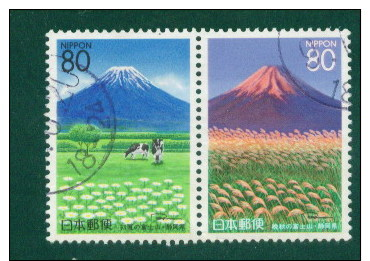 Japan's Mount Fuji Landscape R205 06 - Letter Pin 2 Full - Gebruikt