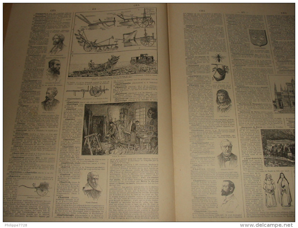 Larousse Universel  Dictionnaire D Après Guerre  Fasc. 24  1920/24  Chemins De Fer / Charrue - Railway