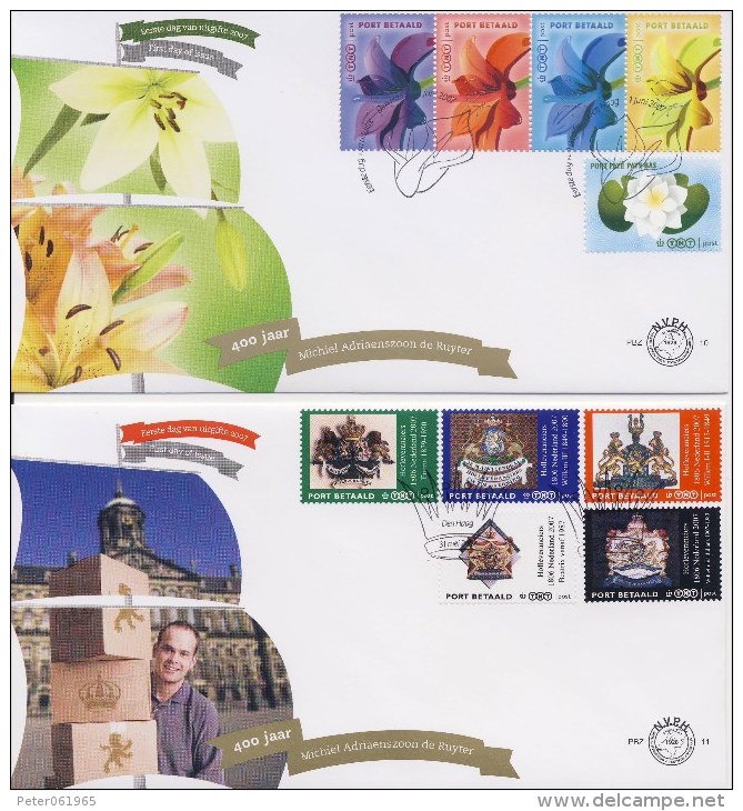 Port Betaald PBZ10 En PBZ11 (2007, CW = € 9,-) - FDC