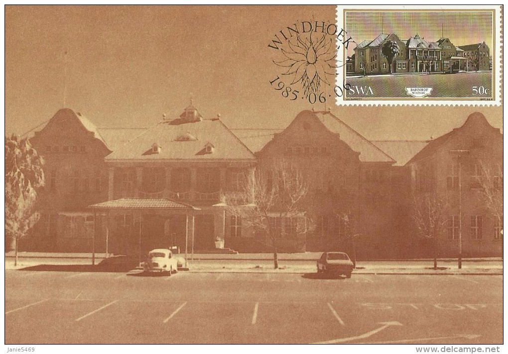 South West Africa 1985 Historic Buildings, Barnhof, Maximum Card - Other & Unclassified