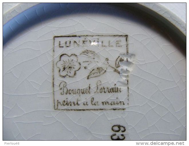 ASSIETTES DECORATIVES LUNEVILLE BOUQUET LORRAIN - Lunéville (FRA)