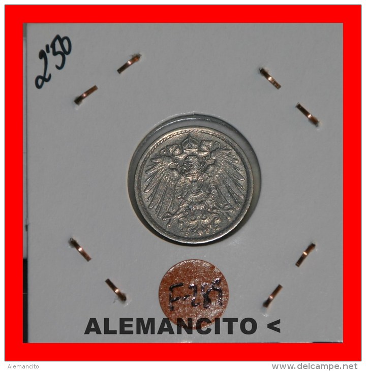 ALEMANIA - IMPERIO 5-Pfn. DEUTSCHES REICH AÑO 1914 - 5 Pfennig